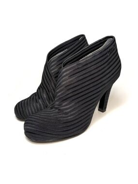 United Nude Striped Black Ankle Boots | 37